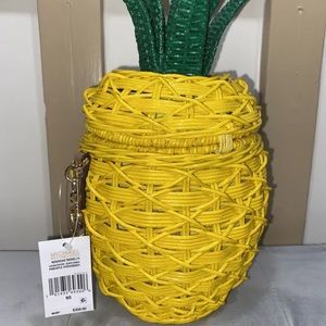 NWT Michael Kors Pineapple wicker bag crossbody